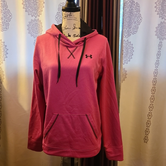 Under Armour Tops Womens Pink Under Armor Hoodie Poshmark